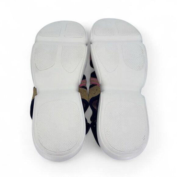 PRADA Cloudburst Pink & Beige Knit Logo Ankle Strap Slingback Sandals Si… - Picture 12 of 14